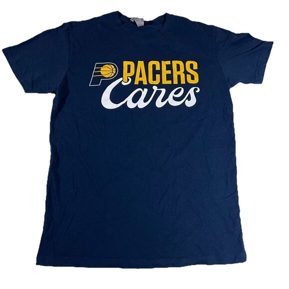 Indiana Pacers Cares NBA Basketball Short Sleeve T-Shirt Medium - Picture 1 of 6